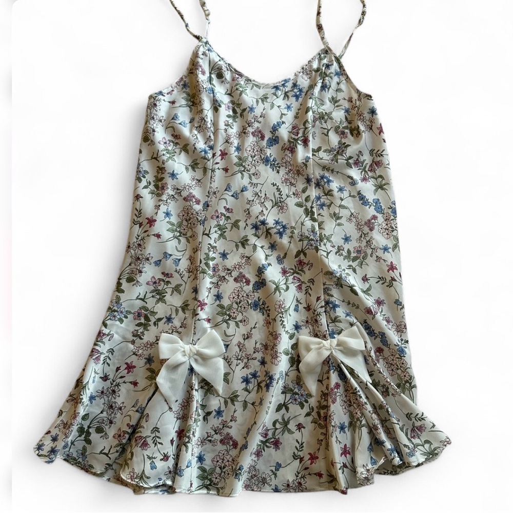 Flora Nikrooz Bowie Floral Print Chemise Babydoll Slip Dress-S-Coquette Bows